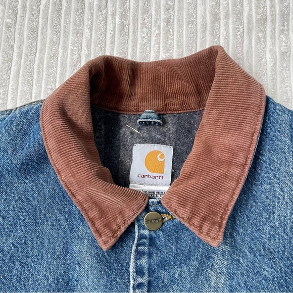 Vintage Carharrt C59 Duck Canvas Denim Chore Coat - Picture 1 of 10